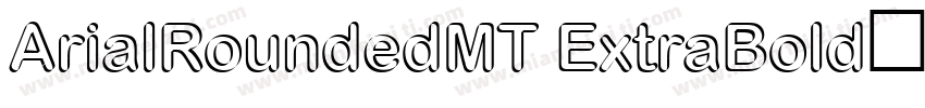 ArialRoundedMT ExtraBold字体转换